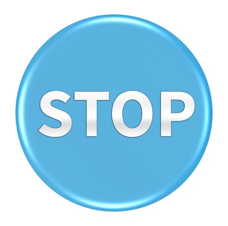 stop button isolatedの写真素材