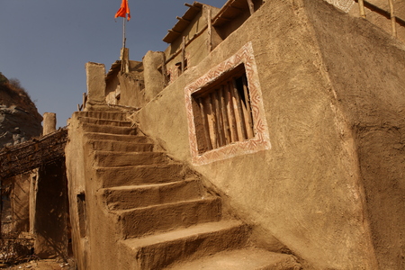 Rural village poor houseの写真素材