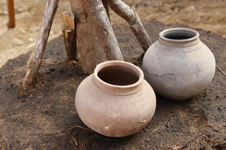 Rural village poor houseの写真素材