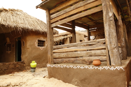 Rural village poor houseの写真素材