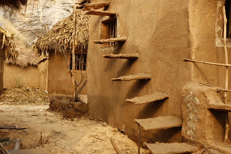 Rural village poor houseの写真素材