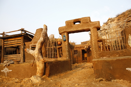 Rural village poor houseの写真素材