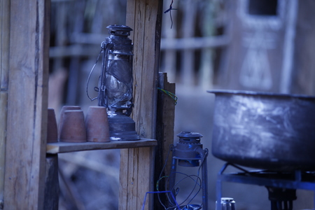 Old Lantern lampの写真素材