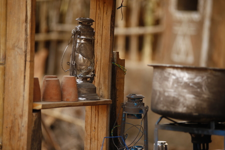 Old Lantern lampの写真素材
