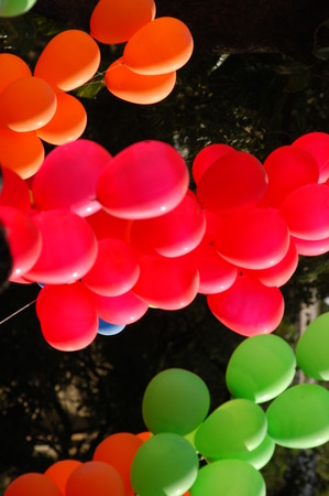 Rubber Balloons Filled With Gasの写真素材