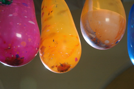 Rubber Balloons Filled With Gasの写真素材