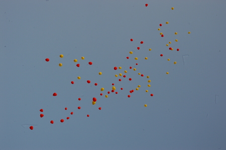 Rubber Balloons Filled With Gasの写真素材