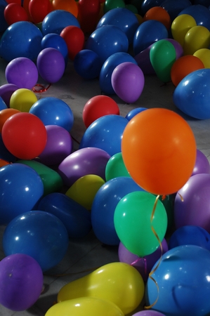 Rubber Balloons Filled With Gasの写真素材