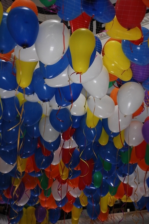 Rubber Balloons Filled With Gasの写真素材