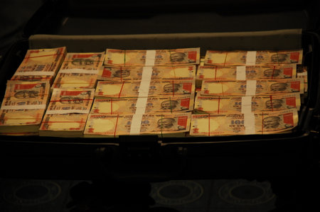 Indian Currency closeup