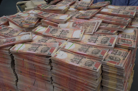 Closeup of a Indian Currency
