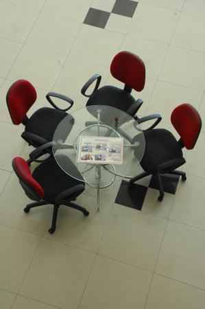 Interior of a conference room in a modern office, stock photoの写真素材