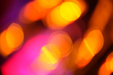 Abstract circular bokeh background of Christmaslight. Soft focus.