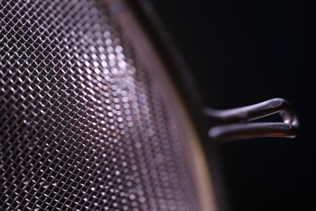 Abstract Metal Mesh macro shot