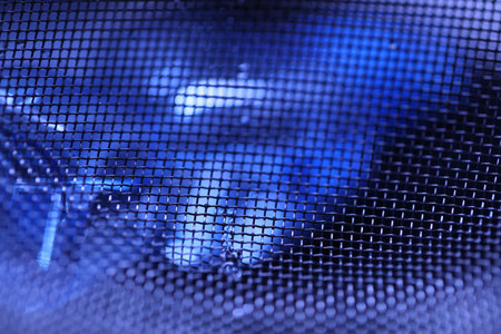 Abstract Metal Mesh macro shotの写真素材
