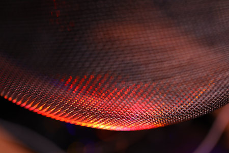 abstract background of colored lights with a shallow depth of field.