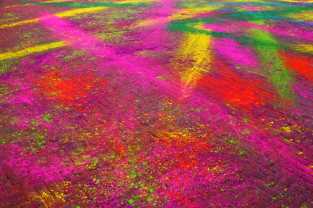 abstract multicolor background with some smooth lines and spots on itの写真素材