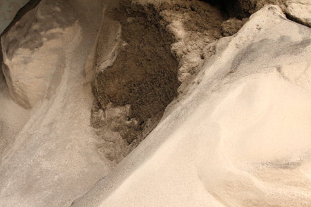 close up of Ash at rice mill