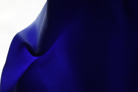 Abstract Blue Leather Texture Macroの写真素材