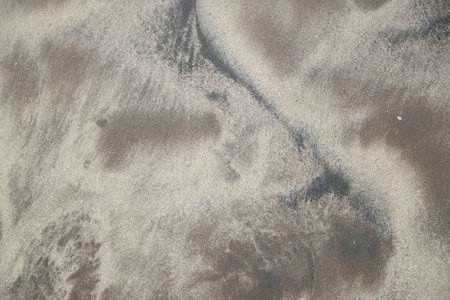close up of sand on beach, abstract background, texture and patternの写真素材
