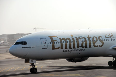 This is a view of Etihad Boeing 737-800 registered as EI-EI on the Warsaw Chopin Airport. September...