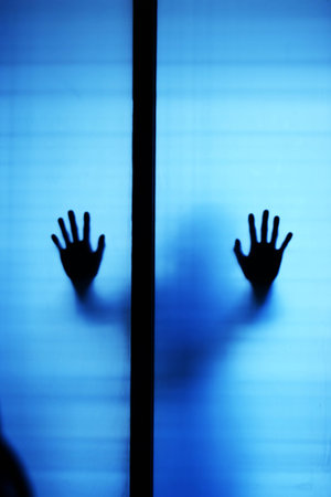 Shadow in Windowの写真素材