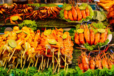 Delicious Thailand Non veg street foodの写真素材