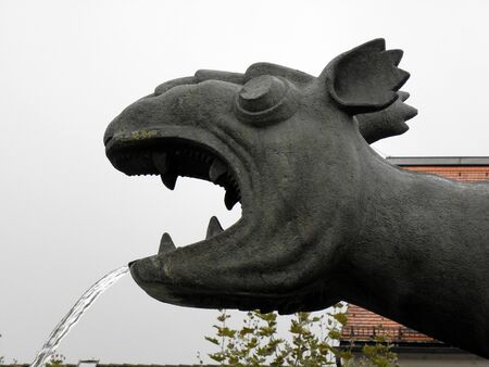 A dragon of the main Klagenfurt square, Austria.のeditorial素材
