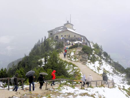 Kehlsteinhaus also known as Eagles nest, was former Hitlers residence in German Alps, 1834mのeditorial素材