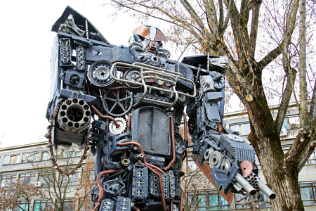 Transformers are protecting Zagreb,expo by Danilo Baletic,14,Zagreb,Croatia,EU, 2016.のeditorial素材