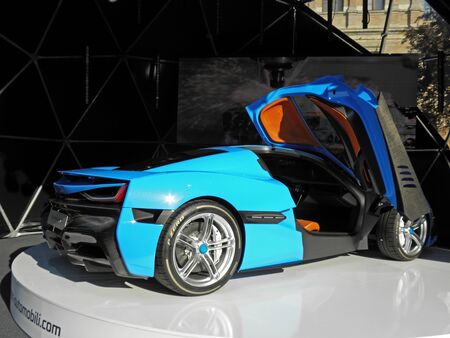 Rimac C_Two car presentation in Zagreb;Croatia,Europe,43のeditorial素材