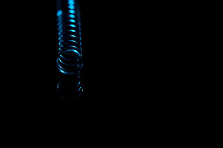 Pen spring in macro photographyの写真素材