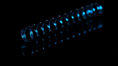 Pen spring in macro photography