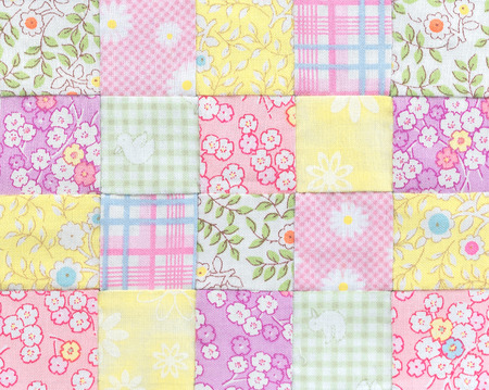 Patchwork Quilt  Basic pattern squareの写真素材