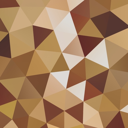 Geometric triangle mosaic background graphic backdrop brown coffee bean conceptの写真素材