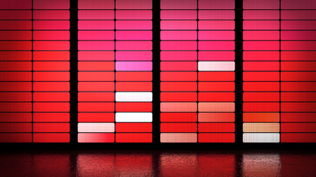 Valentine's day LED panel wall backgroundの写真素材