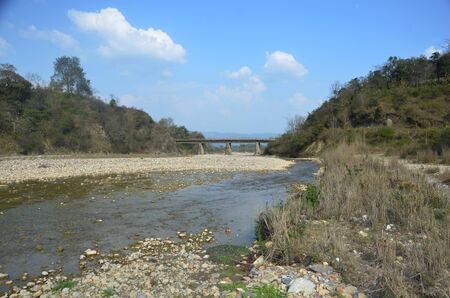Bridge View Near Kaloor Hamirpur Himachal Pradesh Indiaの写真素材