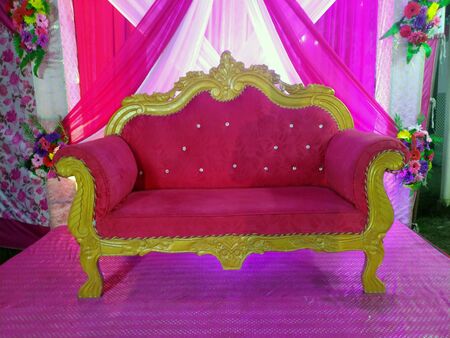 Marriage Stage in Himachal Pradesh Indiaの写真素材