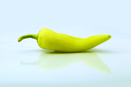 light green pepper or chiliの写真素材