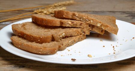 Fresh bread on the table