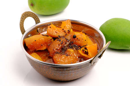 Green Raw mango curry in Indian or Rajasthani styleの写真素材