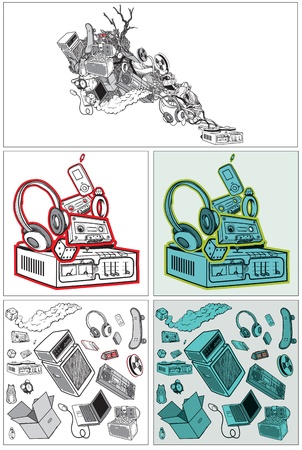The elements of musical compositionのイラスト素材