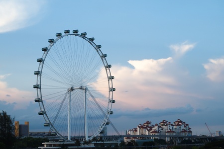 Singapore Flyer - largest flyer in the worldのeditorial素材