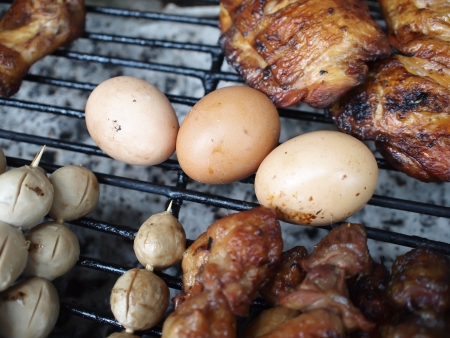 Egg grill の写真素材