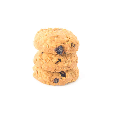 Outmeal cookies with raisins.の写真素材