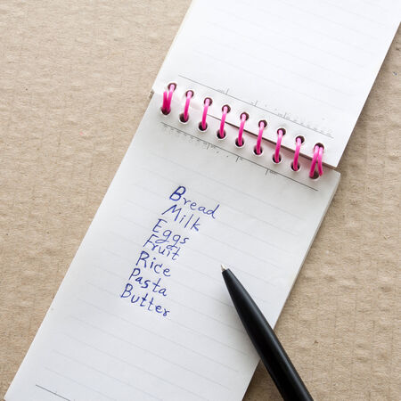 Shopping listの写真素材