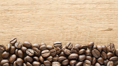 Coffee on grunge wooden background