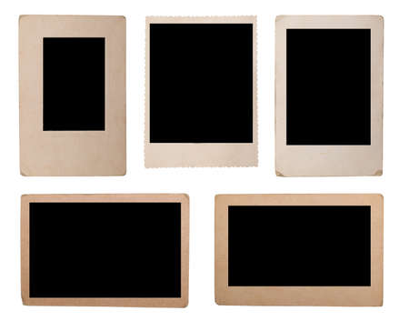 blank grunge photo frame for any imageの写真素材