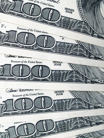 background of dollar bills closeupの写真素材