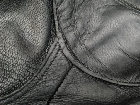 Black leather background for designの写真素材